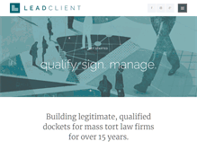 Tablet Screenshot of leadclient.com